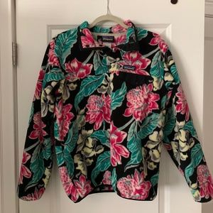 Patagonia Floral Fleece Pullover